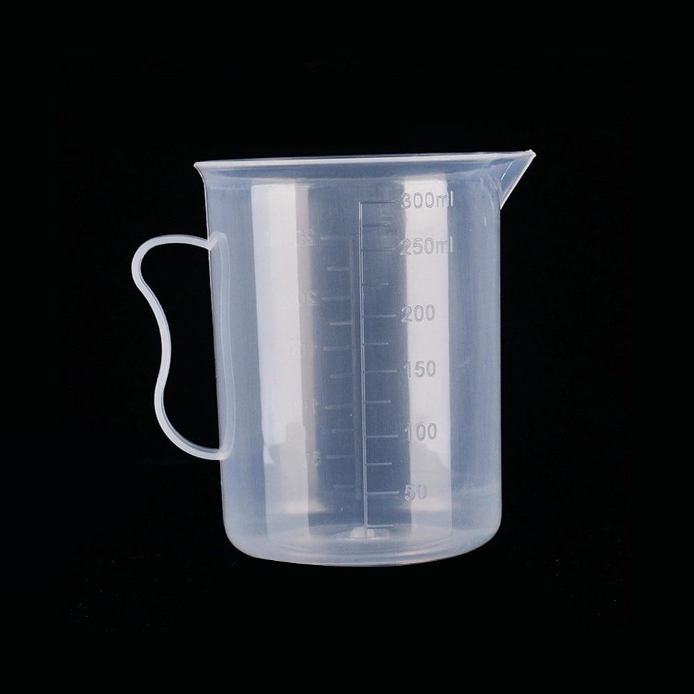 1PC Clear Plastic Graduated Measuring Cup for Baking Beaker Liquid Measure JugCup Container 15ml / 30ml /50ml /250ml /500ml