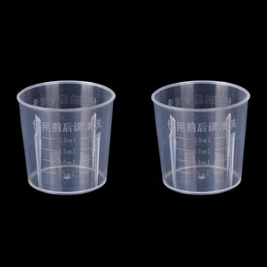 1PC Clear Plastic Graduated Measuring Cup for Baking Beaker Liquid Measure JugCup Container 15ml / 30ml /50ml /250ml /500ml