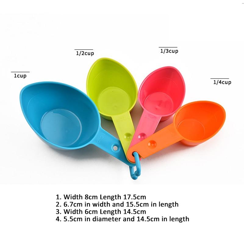 4Pcs/5pcs/10pcs Multi Purpose Spoons/Cup Measuring Tools PP Baking Accessories Stainless Steel/Plastic Handle Kitchen Gadgets