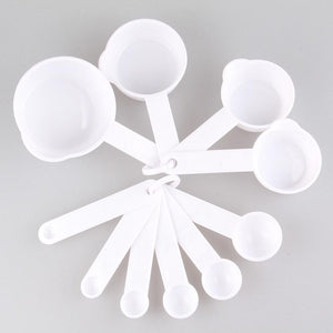 4Pcs/5pcs/10pcs Multi Purpose Spoons/Cup Measuring Tools PP Baking Accessories Stainless Steel/Plastic Handle Kitchen Gadgets