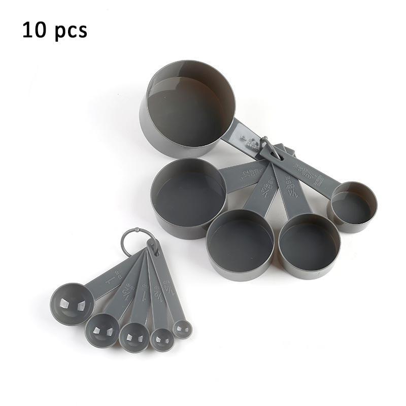 4Pcs/5pcs/10pcs Multi Purpose Spoons/Cup Measuring Tools PP Baking Accessories Stainless Steel/Plastic Handle Kitchen Gadgets