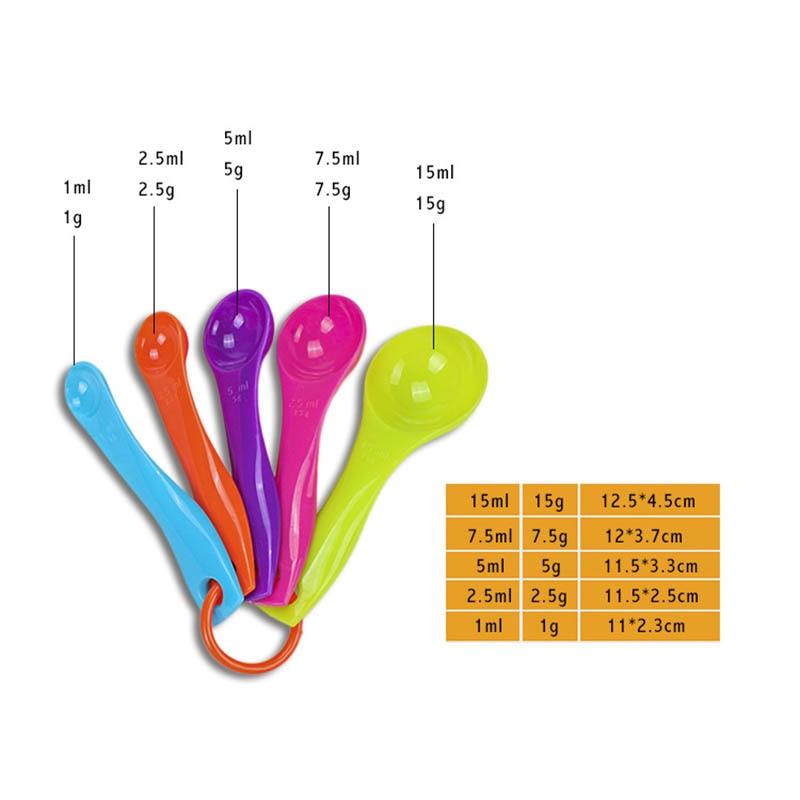 4Pcs/5pcs/10pcs Multi Purpose Spoons/Cup Measuring Tools PP Baking Accessories Stainless Steel/Plastic Handle Kitchen Gadgets