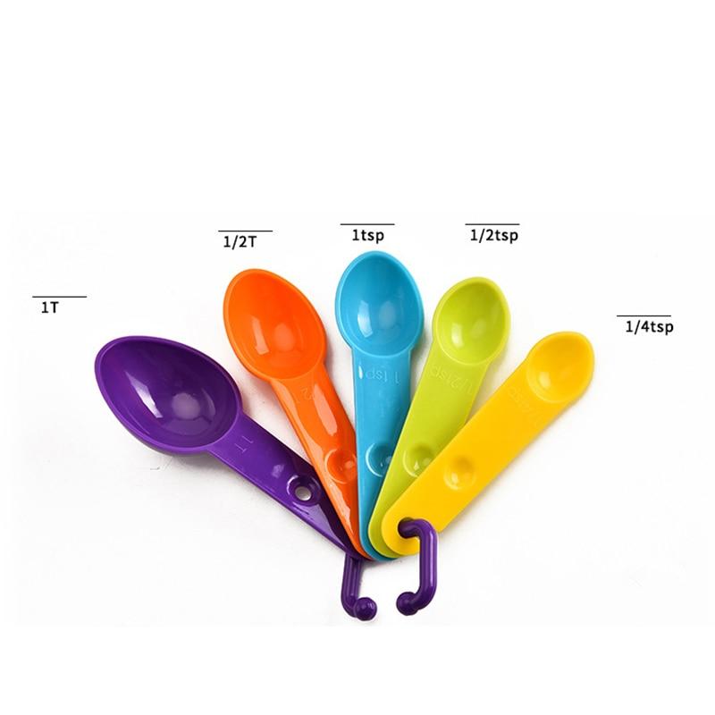 4Pcs/5pcs/10pcs Multi Purpose Spoons/Cup Measuring Tools PP Baking Accessories Stainless Steel/Plastic Handle Kitchen Gadgets