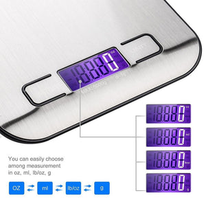 5/10kg Household Kitchen Scale Electronic Food Scales Diet Scales Measuring Tool Slim LCD Digital Electronic Weighing Scale XNC