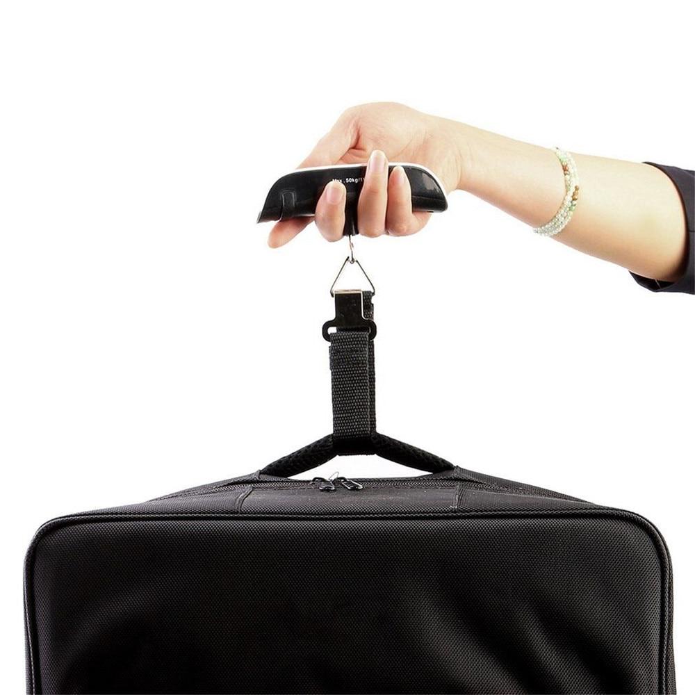 50kg X 10g Digital Luggage Scale Portable Electronic Scale Weight Balance Suitcase Travel Hanging Steelyard Hook Scale #T2P