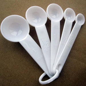 5Pcs/set Kitchen Measuring Spoon Teaspoon Coffee Sugar Scoop Baking Cooking Kitchen Measuring Cups With Scale Tools Dropship