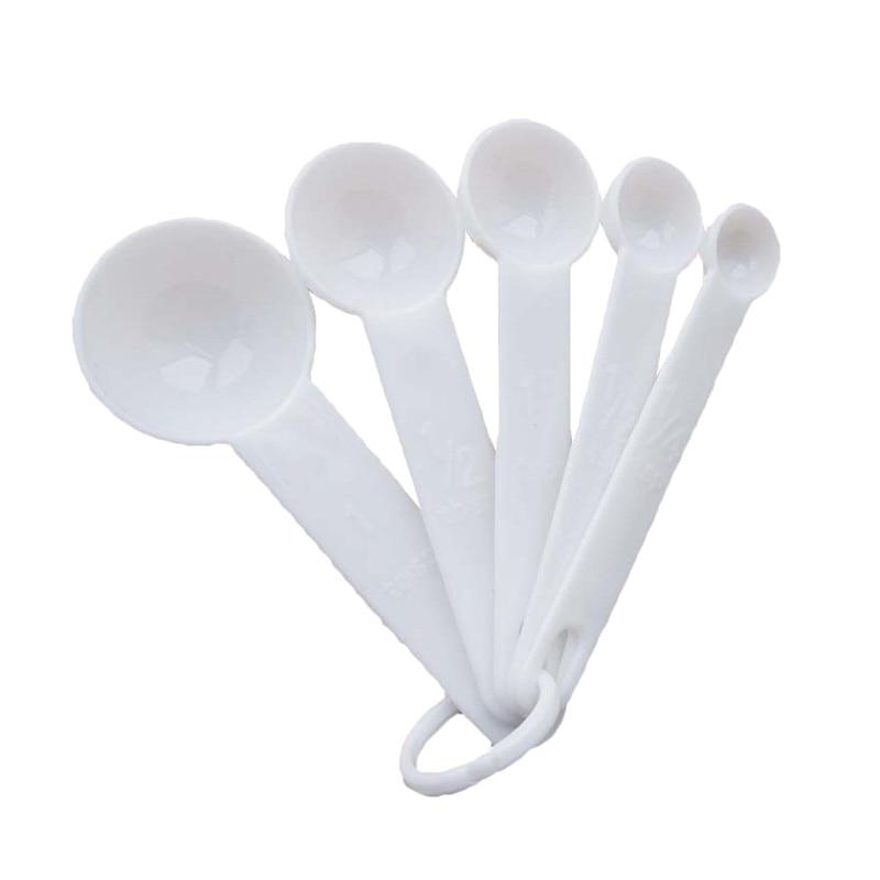 5Pcs/set Kitchen Measuring Spoon Teaspoon Coffee Sugar Scoop Baking Cooking Kitchen Measuring Cups With Scale Tools Dropship