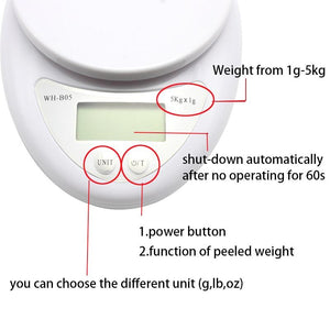 5kg Digital scale Kitchen Food Diet Postal Scales balance weight Electronic scale weighting LED electronic scale