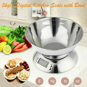 5kg Kitchen Scale Food Diet Post Kitchen Digital Scale Weight Scale Weighing Weighing LED Electronic