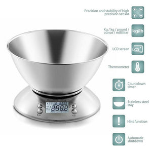 5kg Kitchen Scale Food Diet Post Kitchen Digital Scale Weight Scale Weighing Weighing LED Electronic