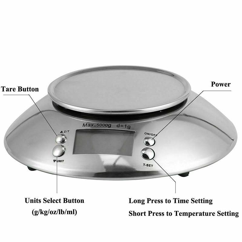 5kg Kitchen Scale Food Diet Post Kitchen Digital Scale Weight Scale Weighing Weighing LED Electronic