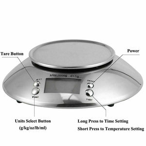 5kg Kitchen Scale Food Diet Post Kitchen Digital Scale Weight Scale Weighing Weighing LED Electronic