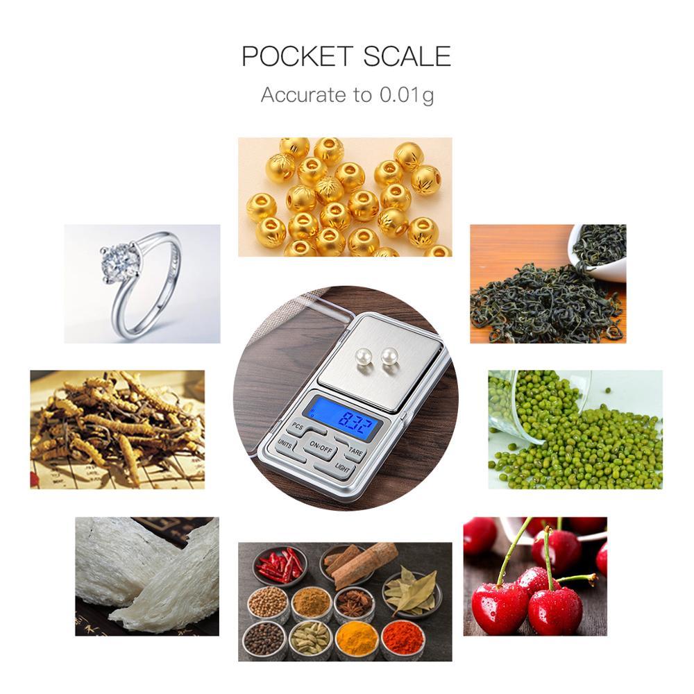 For Home And Kitchen Scales Mini Portable Outdoor Digital Food Scale Measuring Weight Tool Smart Coffee Scale Kitchen Accessory