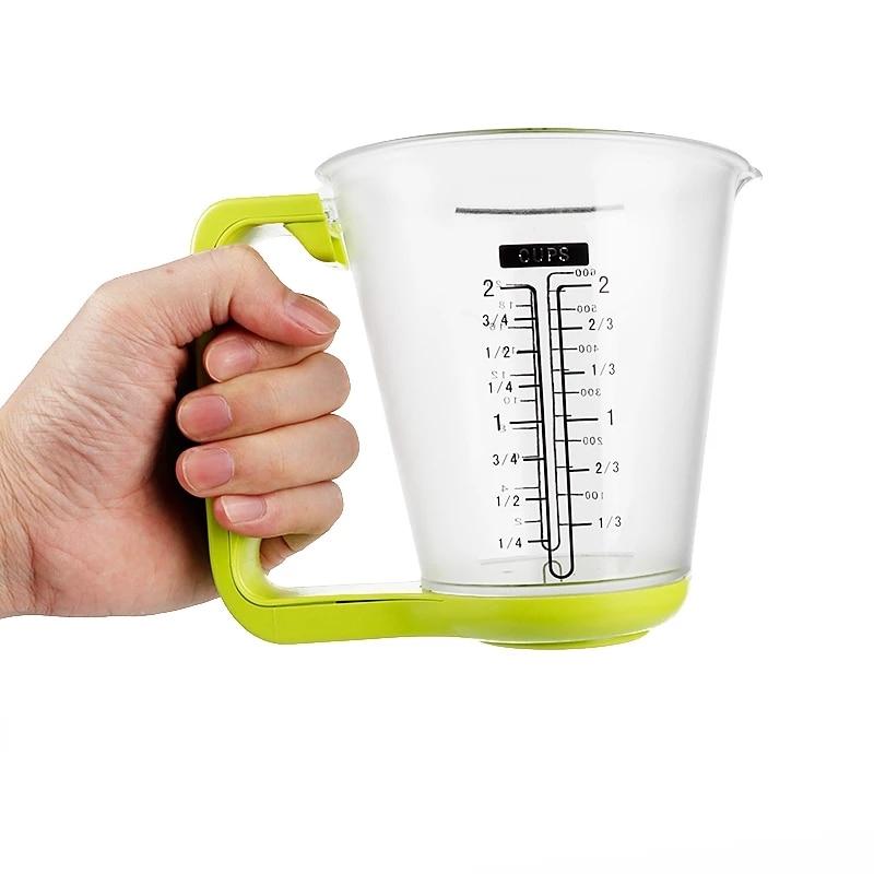 Large Capacity Measuring Cup Kitchen Food Scale Digital Beaker Electronic Tool Scale Digital Display Weight Sensor Measuring Cup