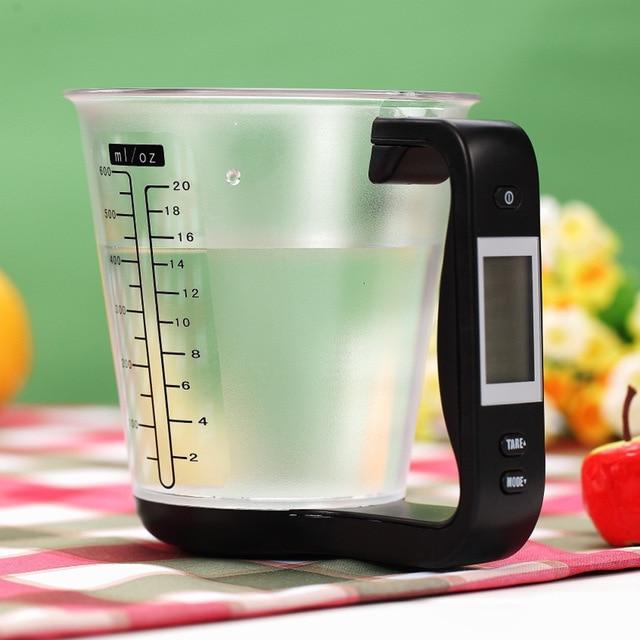 Large Capacity Measuring Cup Kitchen Food Scale Digital Beaker Electronic Tool Scale Digital Display Weight Sensor Measuring Cup