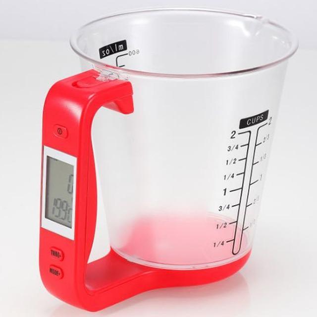 Large Capacity Measuring Cup Kitchen Food Scale Digital Beaker Electronic Tool Scale Digital Display Weight Sensor Measuring Cup