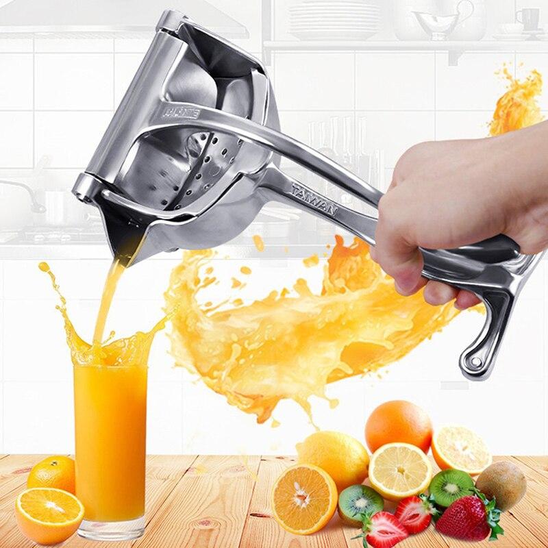 Multifunctional Drinkware Home Kitchen Accessories Silver Manual Aluminum Alloy Juicer Fruit  Lemon Pressure Squeezer