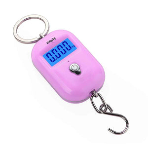 New 25Kg x 5g Digital Hanging Scale Mini Electronic Luggage Hook Scale LCD Backlight Kitchen Steelyard