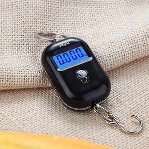 New 25Kg x 5g Digital Hanging Scale Mini Electronic Luggage Hook Scale LCD Backlight Kitchen Steelyard