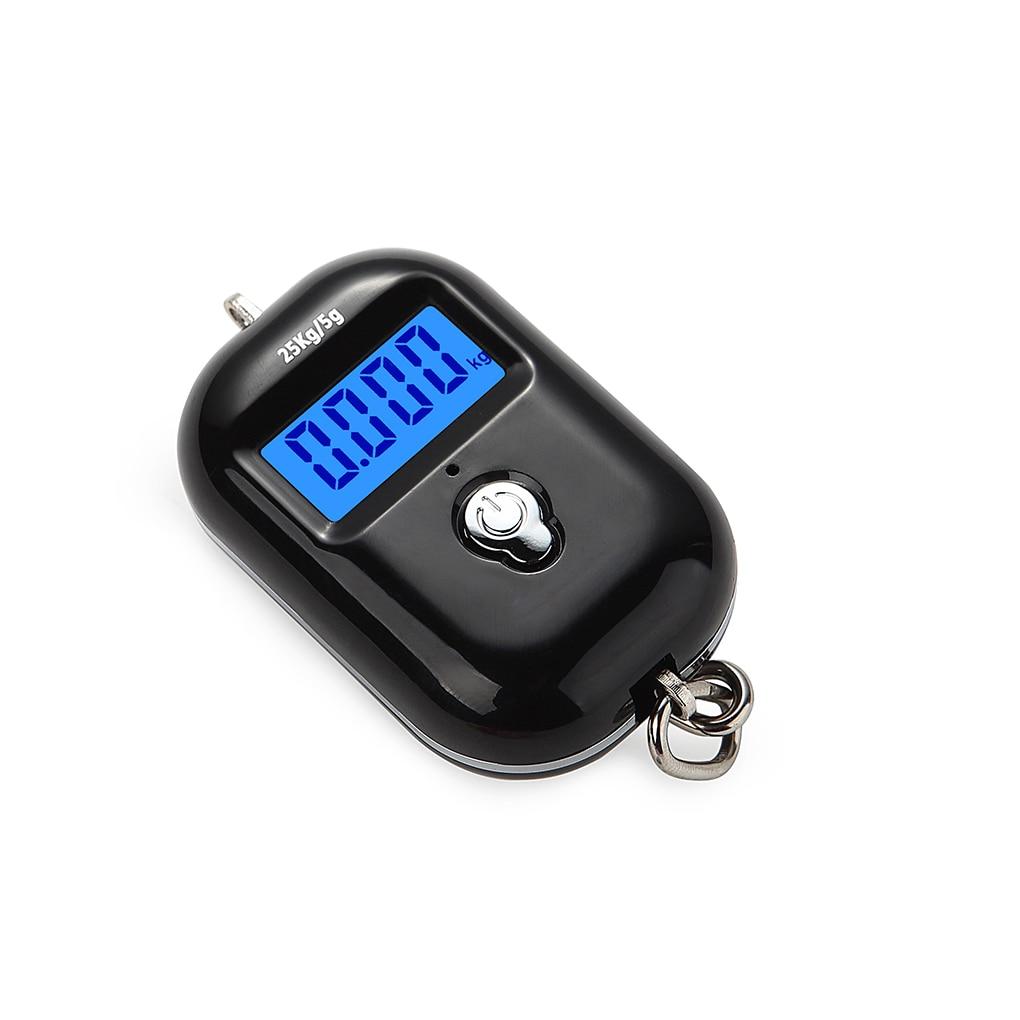 New 25Kg x 5g Digital Hanging Scale Mini Electronic Luggage Hook Scale LCD Backlight Kitchen Steelyard