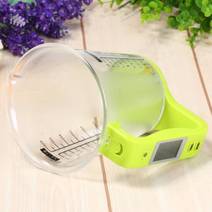 Scale with LCD Display Temperature Large Capacity Measuring Cup Kitchen Scale Digital Beaker Electronic Measuring CupTool