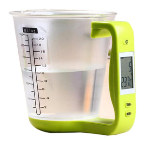 Scale with LCD Display Temperature Large Capacity Measuring Cup Kitchen Scale Digital Beaker Electronic Measuring CupTool