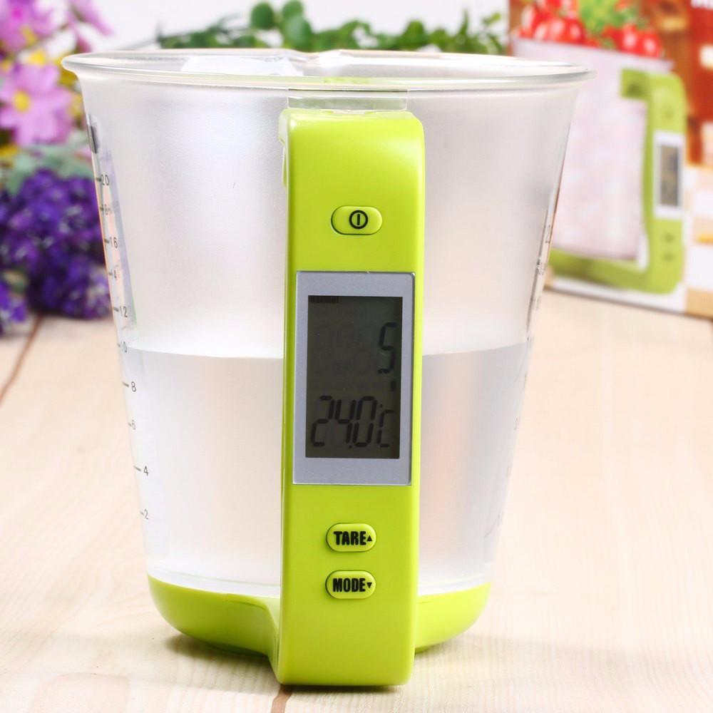 Scale with LCD Display Temperature Large Capacity Measuring Cup Kitchen Scale Digital Beaker Electronic Measuring CupTool