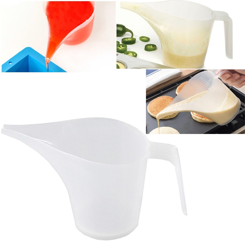 Tip Mouth Plastic Measuring Jug Cup Graduated Surface Cooking Kitchen Bakery Bakeware Liquid Measure Container Baking Tools #2